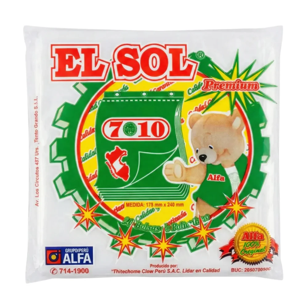 Bolsa El Sol Premium 7 x 10